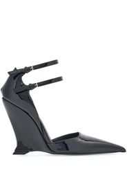 Ferragamo pointed-toe high-wedge sandals - Nero