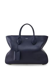 Ferragamo logo-stamp leather tote bag - Blu