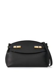 Ferragamo large pouch leather bag - Nero