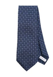 Ferragamo Cravatta con ricamo - Blu