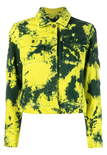 Ferrari Prancing Horse bleached-effect jacket - Giallo