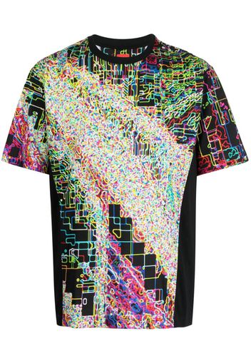 Ferrari abstract-print organic-cotton T-shirt - Multicolore