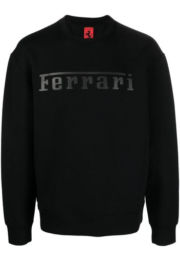 Ferrari logo-print crew-neck sweatshirt - Nero