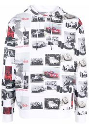 Ferrari Felpa con design patchwork - Bianco