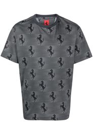 Ferrari logo-print T-shirt - Grigio