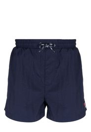 Fila logo-embroidered drawstring swim shorts - Blu
