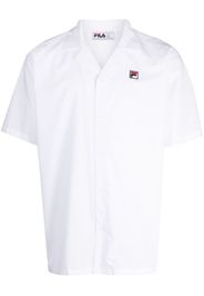 Fila logo-patch short-sleeve shirt - Bianco