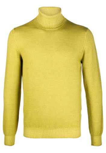 Fileria roll-neck knitted jumper - Verde