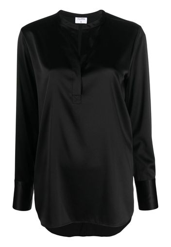 Filippa K keyhole-collar silk blouse - Nero