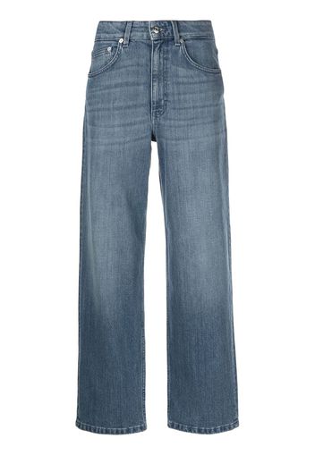 Filippa K Jeans crop a gamba ampia - Blu