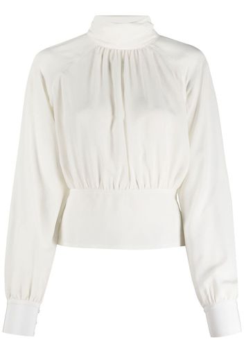 Filippa K Blusa con collo rigido - Bianco