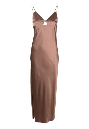 Filippa K Abito in stile sottoveste con effetto satin - Toni neutri