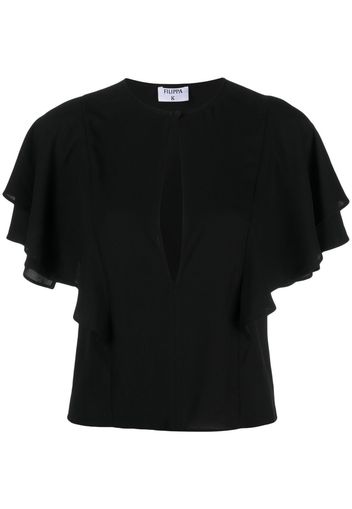 Filippa K Blusa con apertura a goccia - Nero