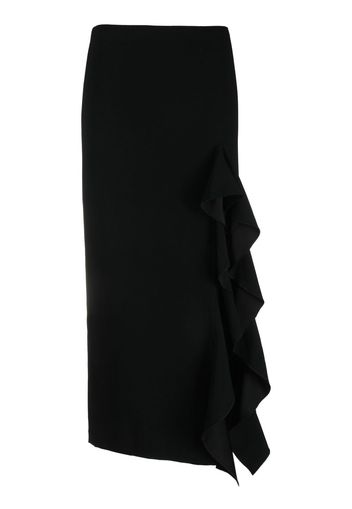 Filippa K Gonna midi con ruches - Nero