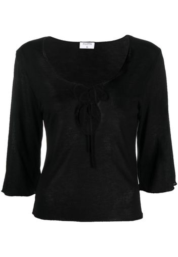 Filippa K Blusa con maniche crop - Nero