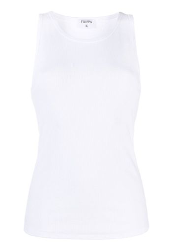 Filippa K fine ribbed tank top - Bianco