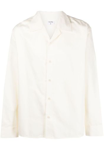 Filippa K notched-collar long-sleeve shirt - Bianco