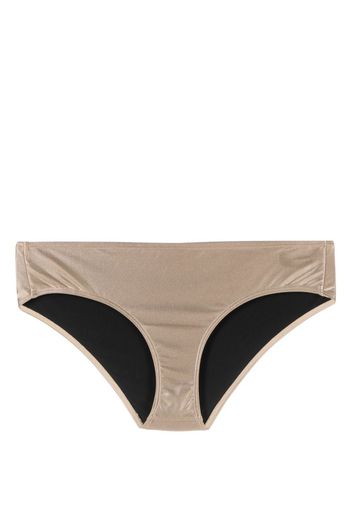 Filippa K high-shine bikini bottoms - Toni neutri