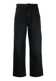 Filippa K Jeans a vita alta Kay Black-Wash - Nero