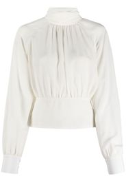 Filippa K Blusa con collo rigido - Bianco