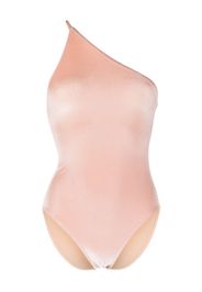 Filippa K velvet one-shoulder swimsuit - Rosa