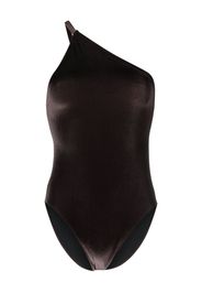 Filippa K asymmetric one-shoulder swimsuit - Marrone