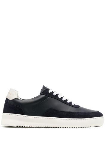 Filling Pieces low-top leather trainers - Blu