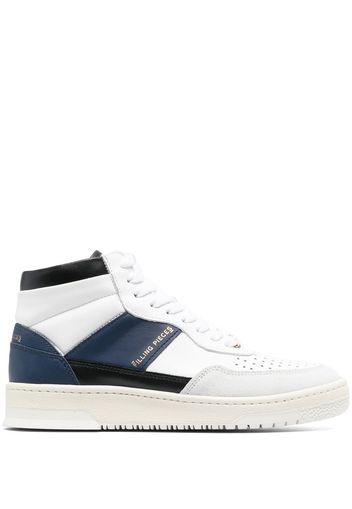 Filling Pieces high-top leather sneakers - Bianco