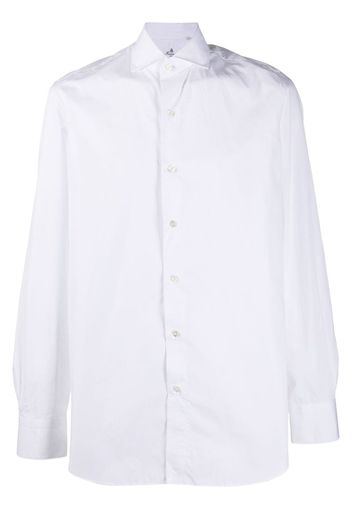 slim-fit long-sleeved shirt