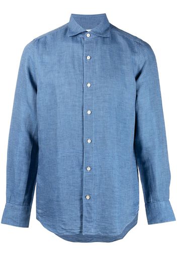 Finamore 1925 Napoli long-sleeve button-up shirt - Blu