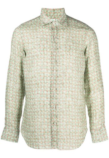 Finamore 1925 Napoli Camicia con stampa - Verde