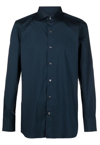 Finamore 1925 Napoli slim fit long-sleeved shirt - Blu