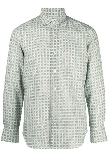 Finamore 1925 Napoli Camicia con stampa - Blu