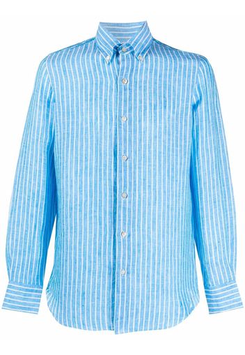 Finamore 1925 Napoli Camicia a righe - Blu