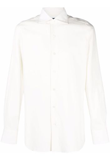 Finamore 1925 Napoli French collar long-sleeve shirt - Bianco