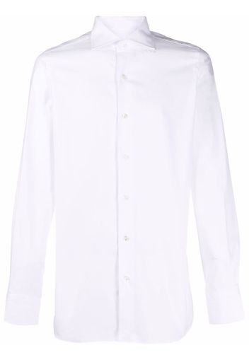 Finamore 1925 Napoli plain button-down shirt - Bianco