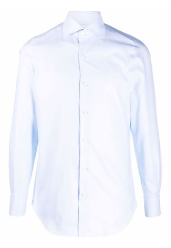 Finamore 1925 Napoli long-sleeve cotton shirt - Blu