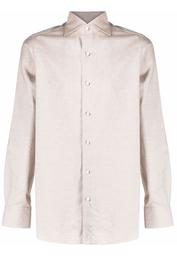 Finamore 1925 Napoli slub-textured cotton shirt - Toni neutri