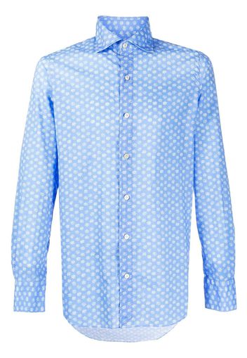 Finamore 1925 Napoli Camicia a fiori - Blu