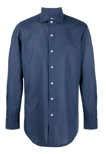 Finamore 1925 Napoli Camicia a righe - Blu