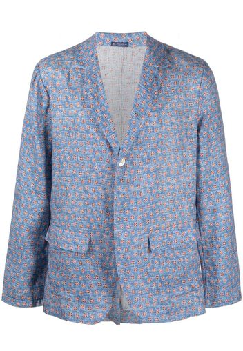 Finamore 1925 Napoli Blazer monopetto avvitato - Blu