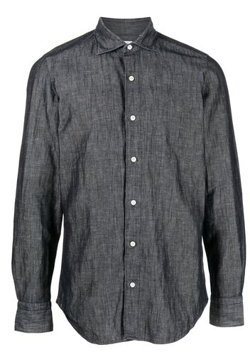 Finamore 1925 Napoli long-sleeve buttoned shirt - Blu