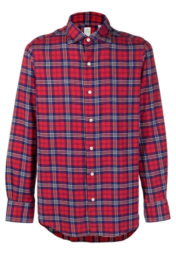 Finamore 1925 Napoli check button-down shirt - Rosso