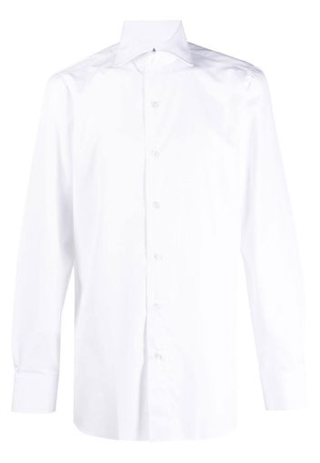 Finamore 1925 Napoli long-sleeve wingtip-collar shirt - Bianco