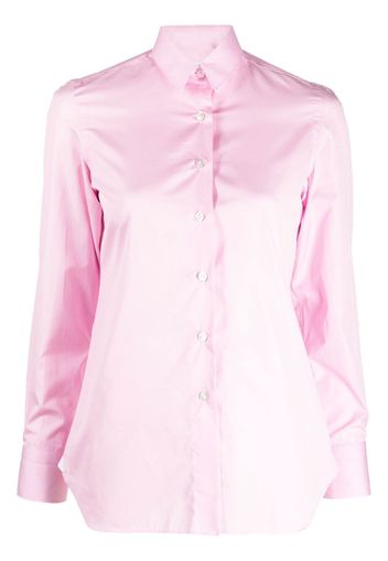 Finamore 1925 Napoli long-sleeve cotton shirt - Rosa