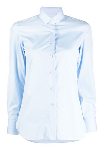 Finamore 1925 Napoli long-sleeve cotton shirt - Blu