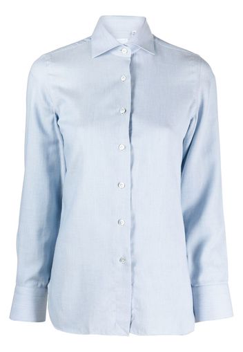 Finamore 1925 Napoli Camicia a maniche lunghe - Blu