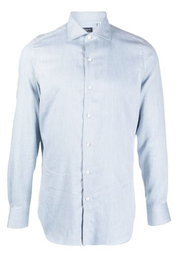 Finamore 1925 Napoli stripe button-up shirt - Blu