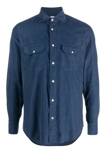 Finamore 1925 Napoli classic button-up shirt - Blu