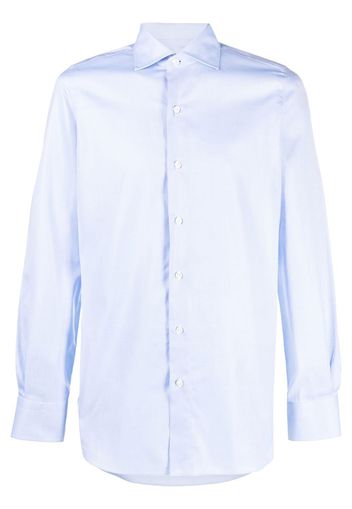 Finamore 1925 Napoli French collar long-sleeve shirt - Blu